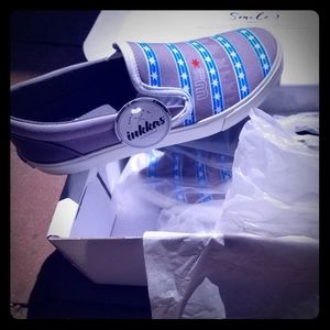 Chicago Pride slip on vans